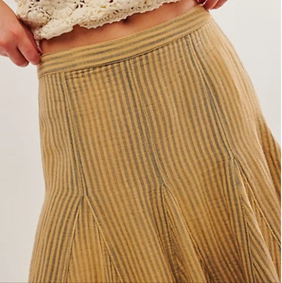 Free People Candace Midi Skirt Women's Size Small - Picture 3 of 12
